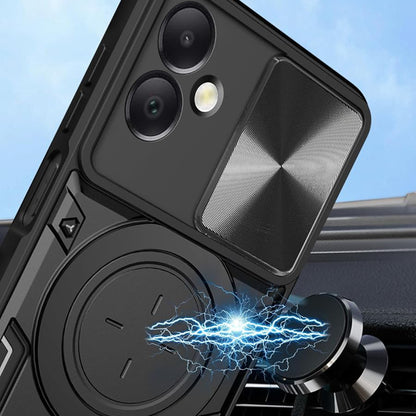 Coque pour Honor X7c / 200 Smart, Techsuit, CamGuard Pro, Noire