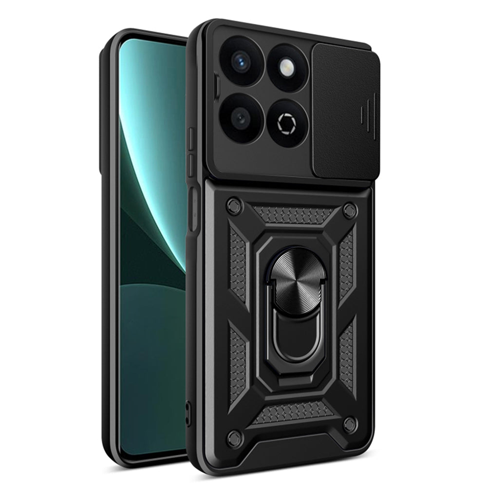 Hülle für Honor X7c / 200 Smart, Techsuit, CamShield, Schwarz