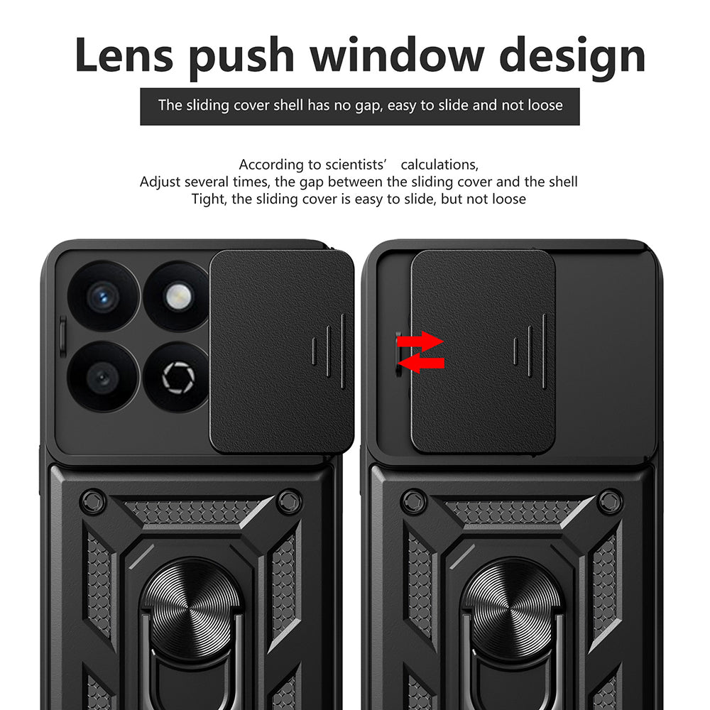 Hülle für Honor X7c / 200 Smart, Techsuit, CamShield, Schwarz