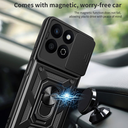 Hülle für Honor X7c / 200 Smart, Techsuit, CamShield, Schwarz