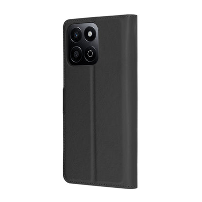 Hülle für Honor X7c / 200 Smart, Techsuit, Leder-Folio, Schwarz
