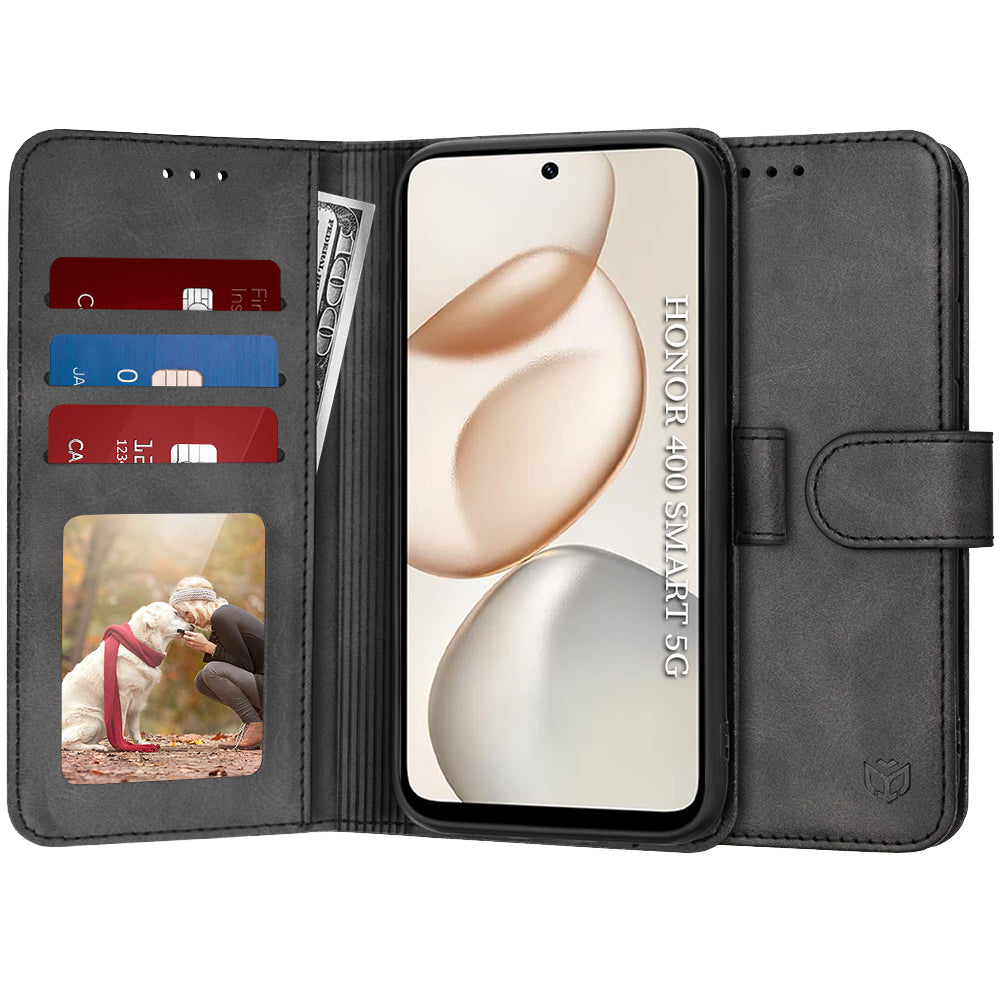 Coque pour Honor 400 Smart 4G / X7d 4G, Techsuit, Diary Book, Noire