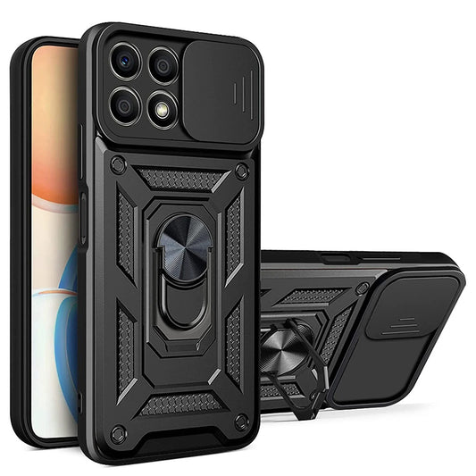 Hoesje voor Honor X8a, Techsuit, CamShield, Zwart