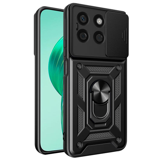 Hoes voor Honor X8b, Techsuit, CamShield, Zwart