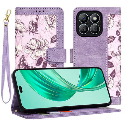Hülle für Honor X8b, Techsuit, FlipCraft, Lila
