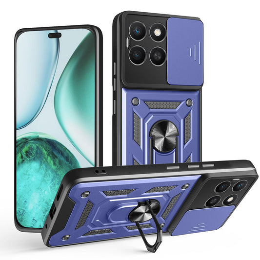 Hoes voor Honor X8c, Techsuit, CamShield, Blauw