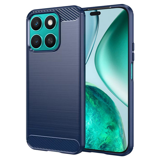 Hülle für Honor X8c, Techsuit, Carbon, Blau
