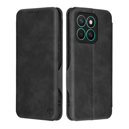 Hülle für Honor X8c, Techsuit, Safe Wallet Plus, Schwarz
