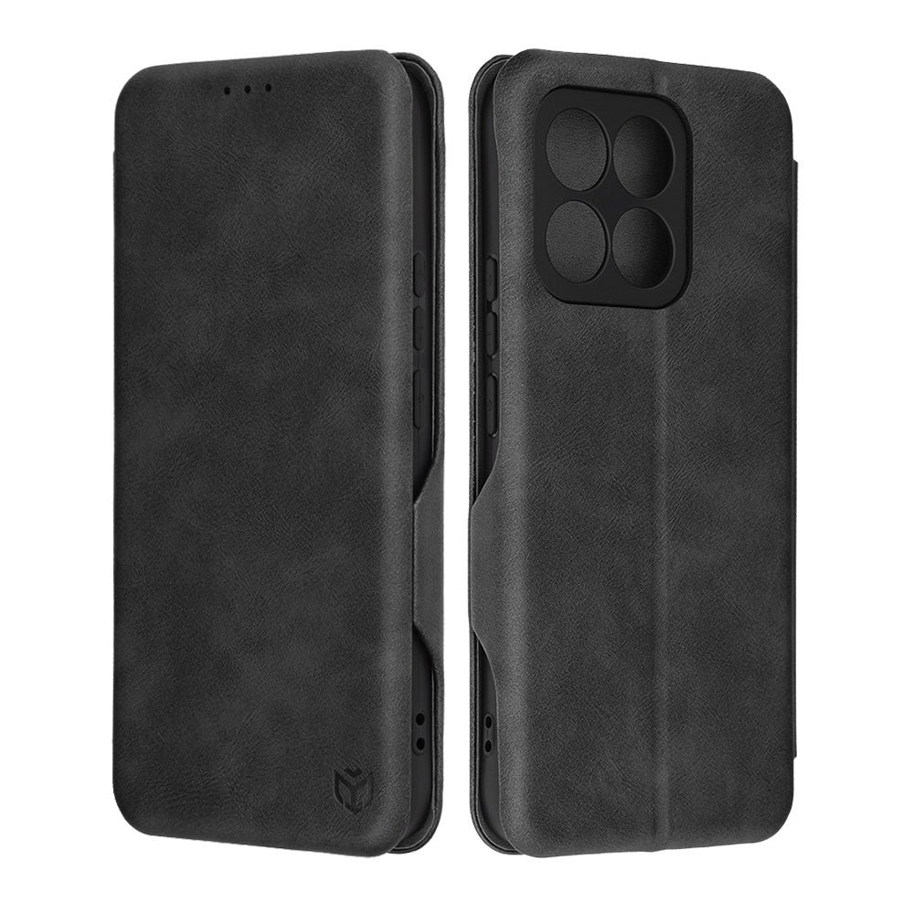 Hülle für Honor X8c, Techsuit, Safe Wallet Plus, Schwarz