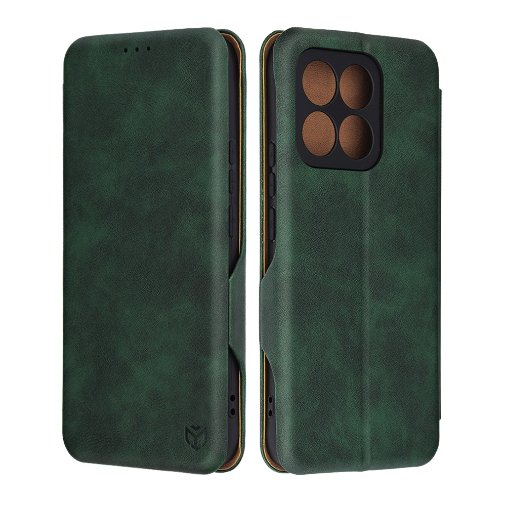 Hoes voor Honor X8c, Techsuit, Safe Wallet Plus, Groen