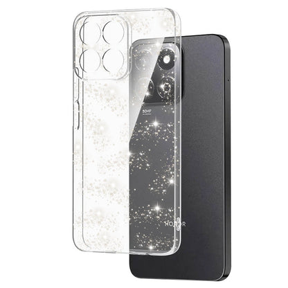 Hoesje voor Honor X8c, Techsuit, SparkleSkin, Transparant