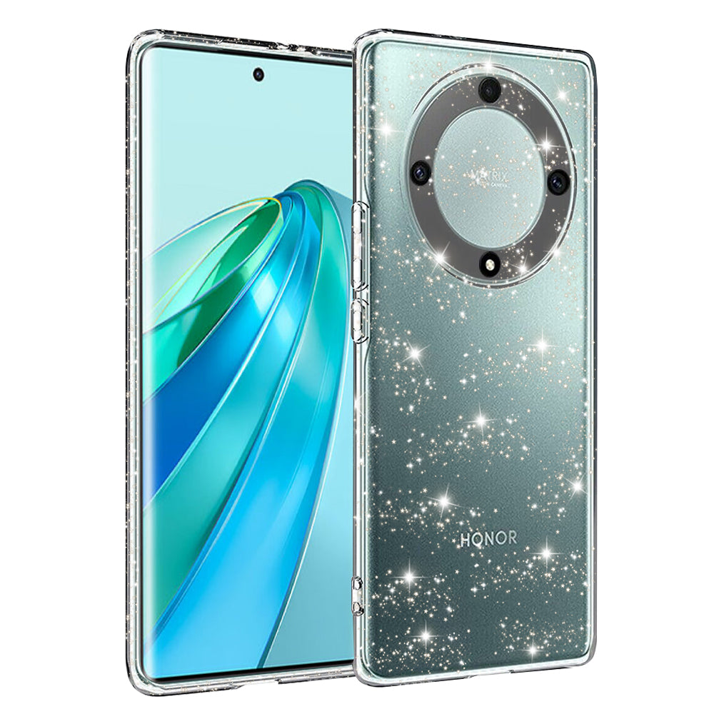 Coque pour Honor X9a, Techsuit, SparkleSkin, Transparente