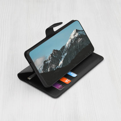 Hoes voor Honor X9c / Magic7 Lite, Techsuit, Leather Folio, Zwart