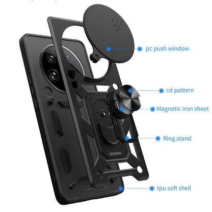 Hülle für Honor X9c / Magic7 Lite, Techsuit, CamShield, Schwarz