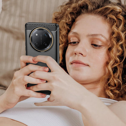 Hülle für Honor X9c / Magic7 Lite, Techsuit, Carbon, Schwarz