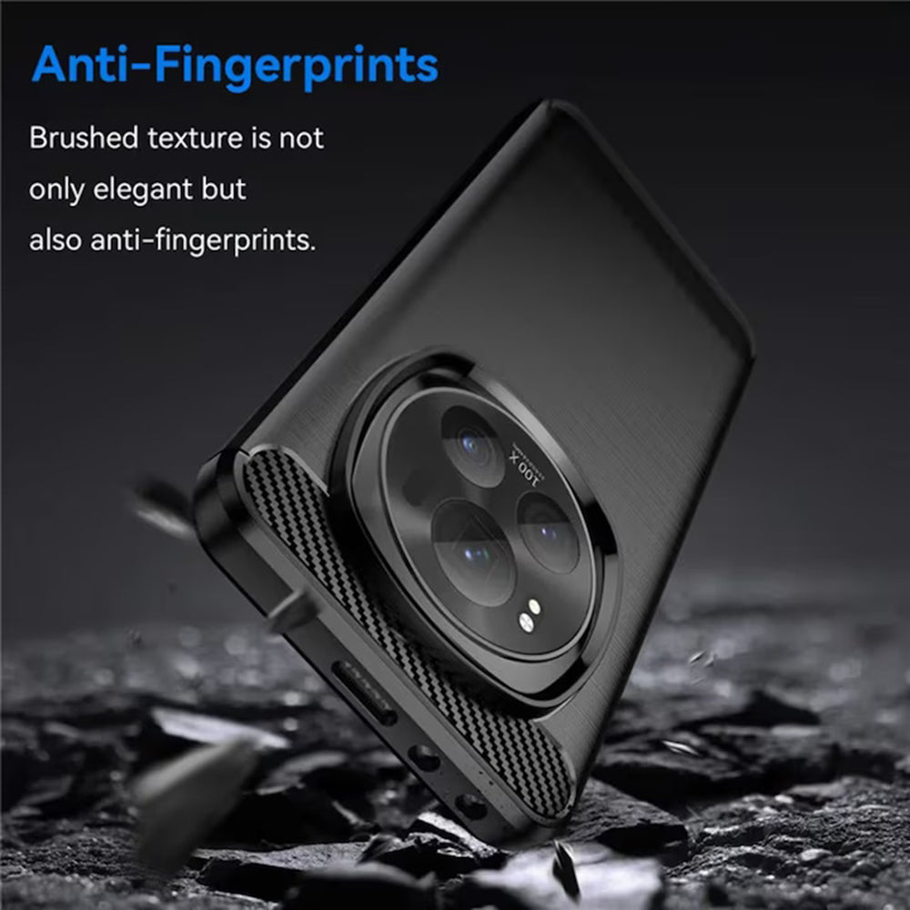 Hülle für Honor X9c Smart, Techsuit, Carbon, Schwarz