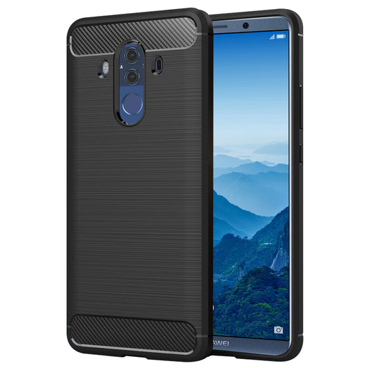 Hülle für Huawei Mate 10 Pro, Techsuit, Carbon, Schwarz