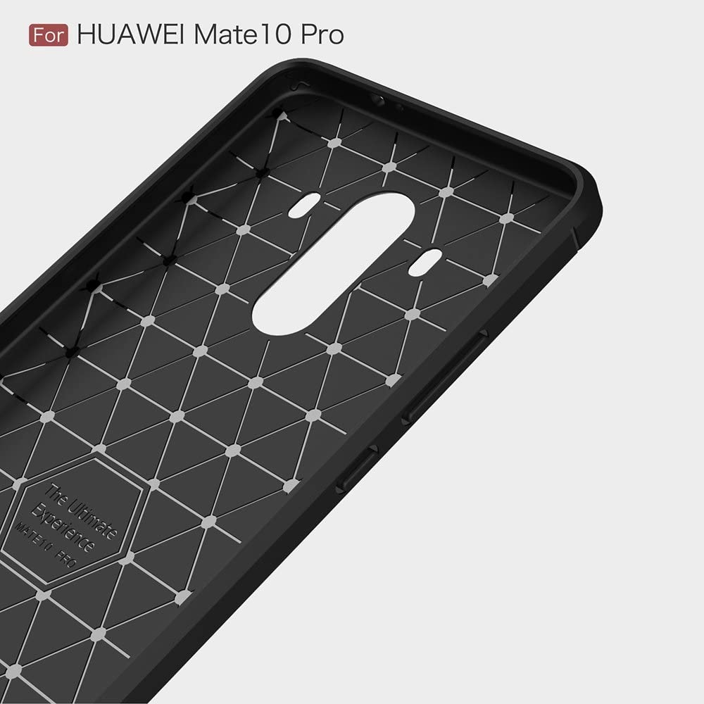 Hülle für Huawei Mate 10 Pro, Techsuit, Carbon, Schwarz