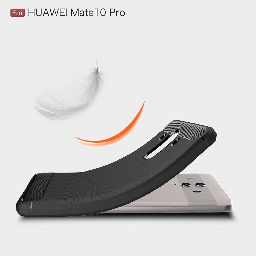 Hülle für Huawei Mate 10 Pro, Techsuit, Carbon, Schwarz