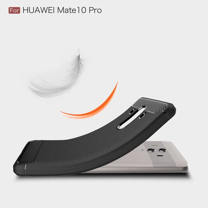 Hülle für Huawei Mate 10 Pro, Techsuit, Carbon, Schwarz