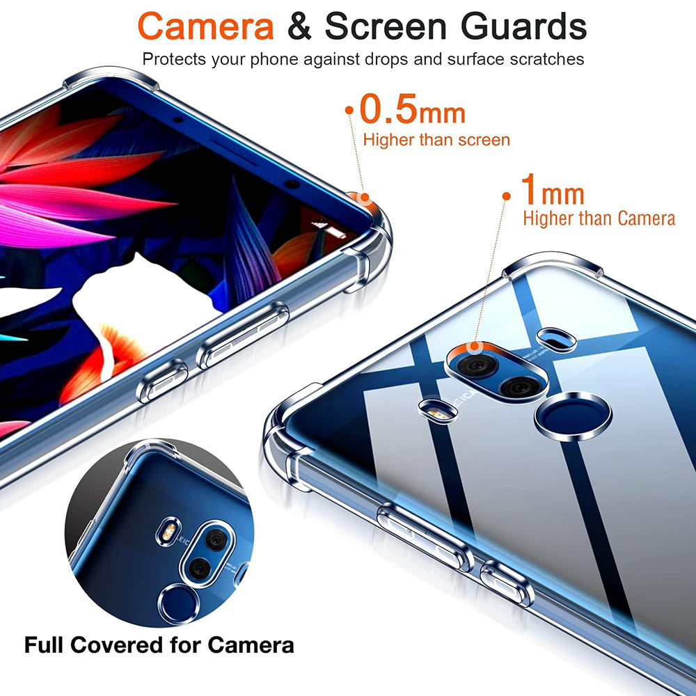 Hülle für Huawei Mate 10 Pro, Techsuit, stoßfest klar, transparent