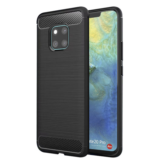 Hülle für Huawei Mate 20 Pro, Techsuit, Carbon, Schwarz