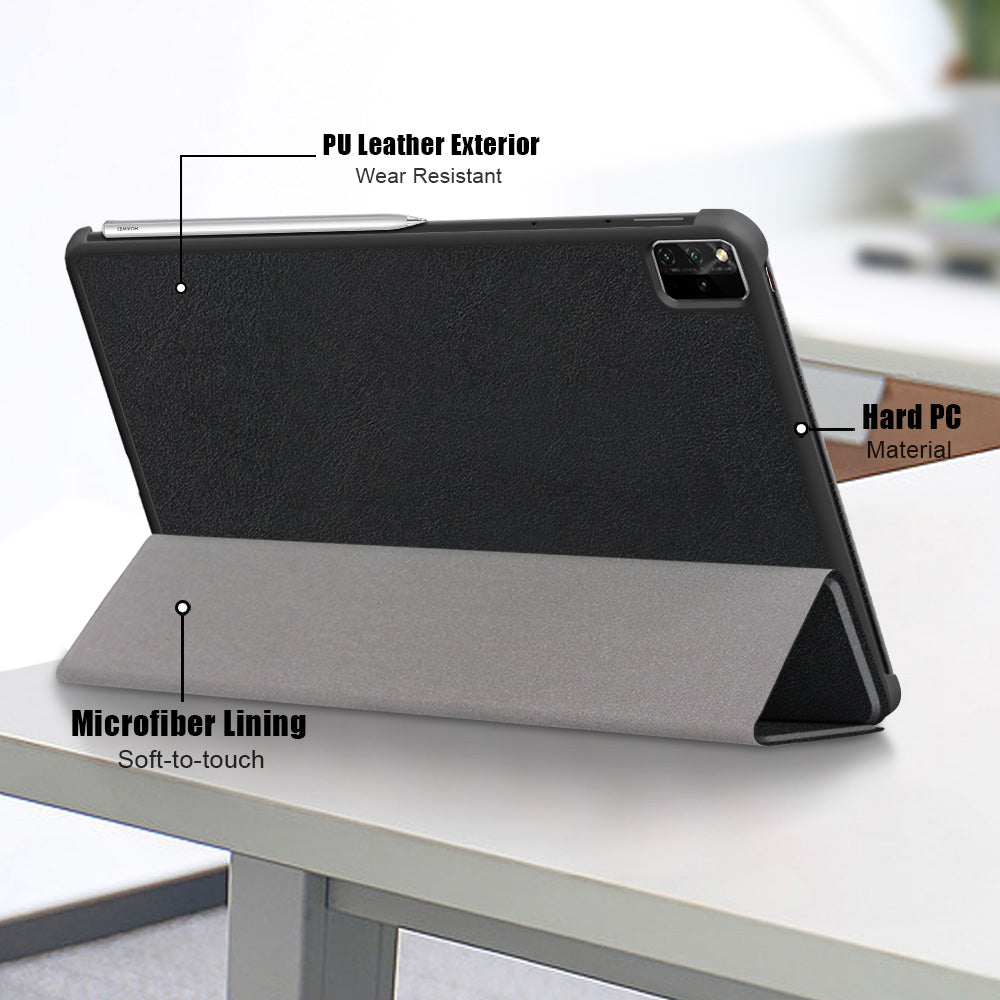Hülle für Huawei MatePad Pro 12.6 (2021), Techsuit, FoldPro, Schwarz