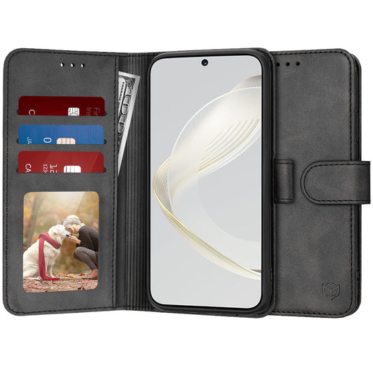 Hoes voor Huawei nova 12s / nova 11, Techsuit, Diary Book, Zwart