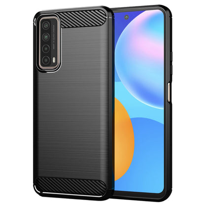 Coque pour Huawei P smart 2021, Techsuit, Carbone, Noire