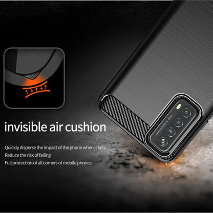 Coque pour Huawei P smart 2021, Techsuit, Carbone, Noire