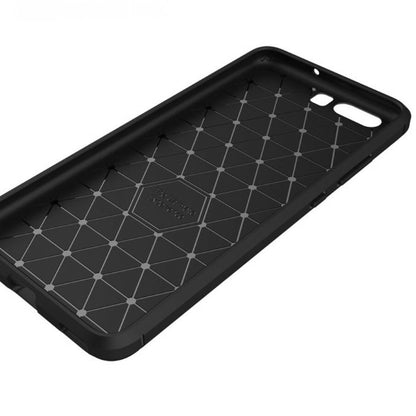Hülle für Huawei P10, Techsuit, Carbon, Schwarz