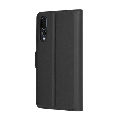 Hoes voor Huawei P20 Pro, Techsuit, Leather Folio, Zwart