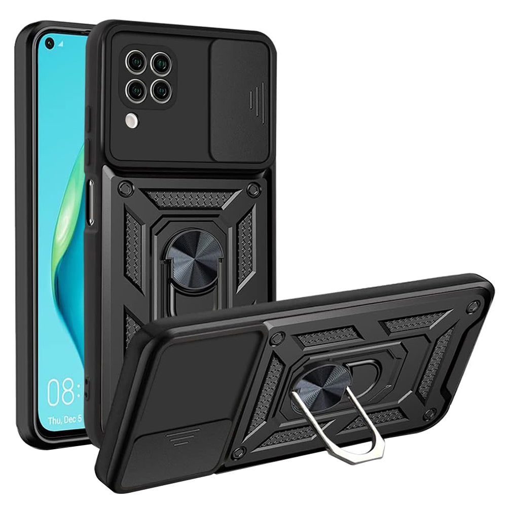 Hoes voor Huawei P40 lite 4G, Techsuit, CamShield, Zwart