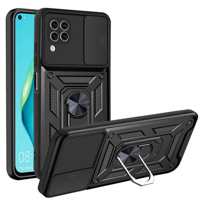 Hoes voor Huawei P40 lite 4G, Techsuit, CamShield, Zwart