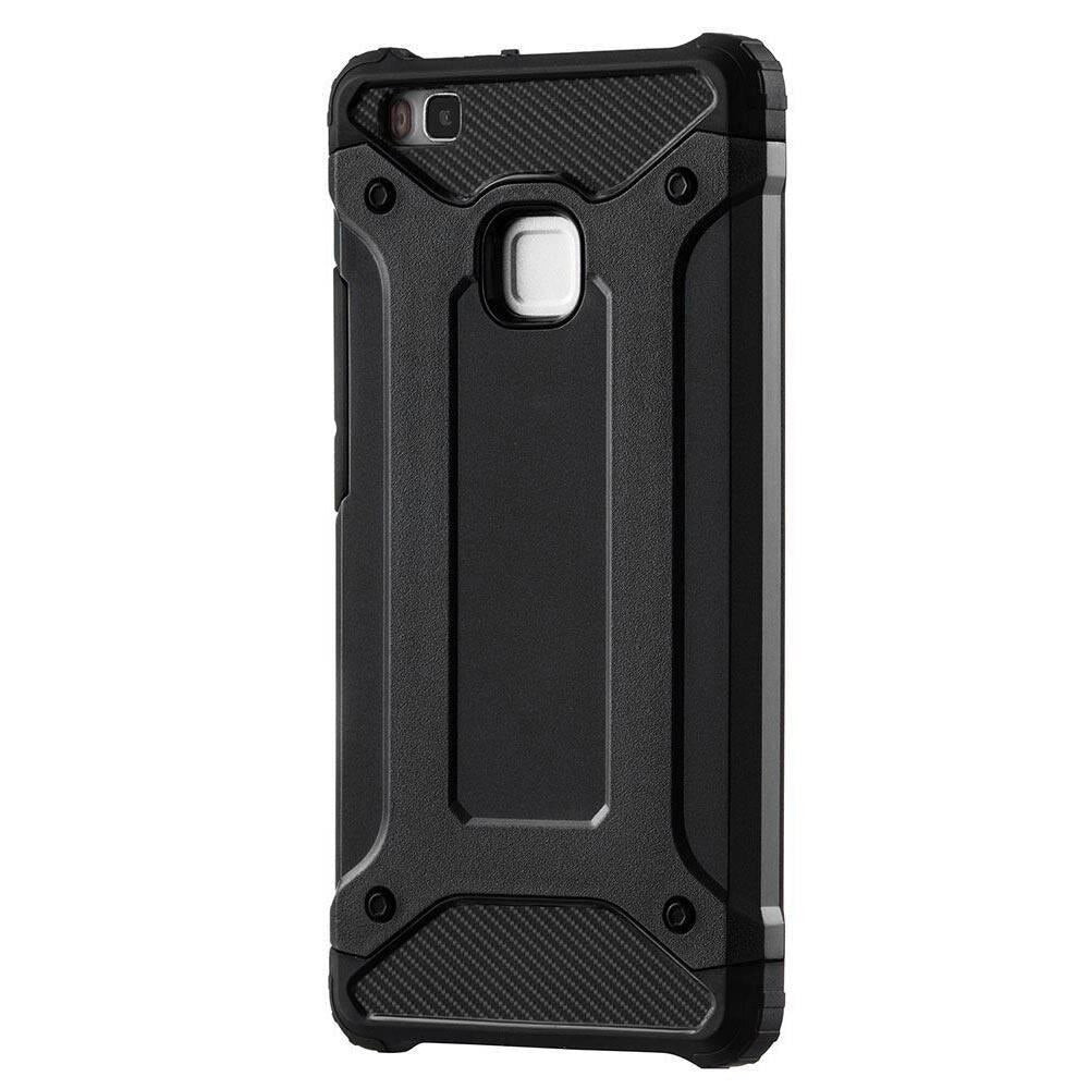 Hoes voor Huawei P9 lite (2016), Techsuit, Hybrid Armor, Zwart