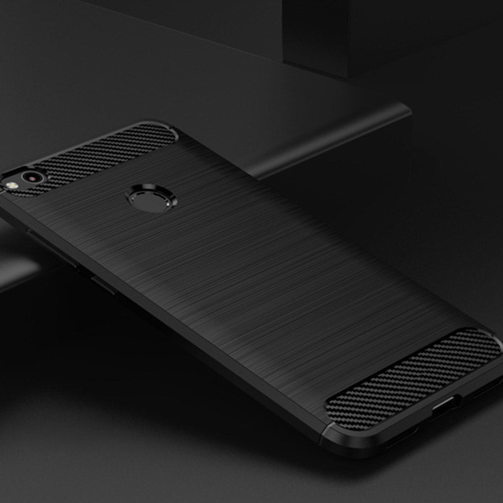 Coque pour Huawei P9 Lite (2017) / P8 Lite (2017), Techsuit, Carbone, Noire
