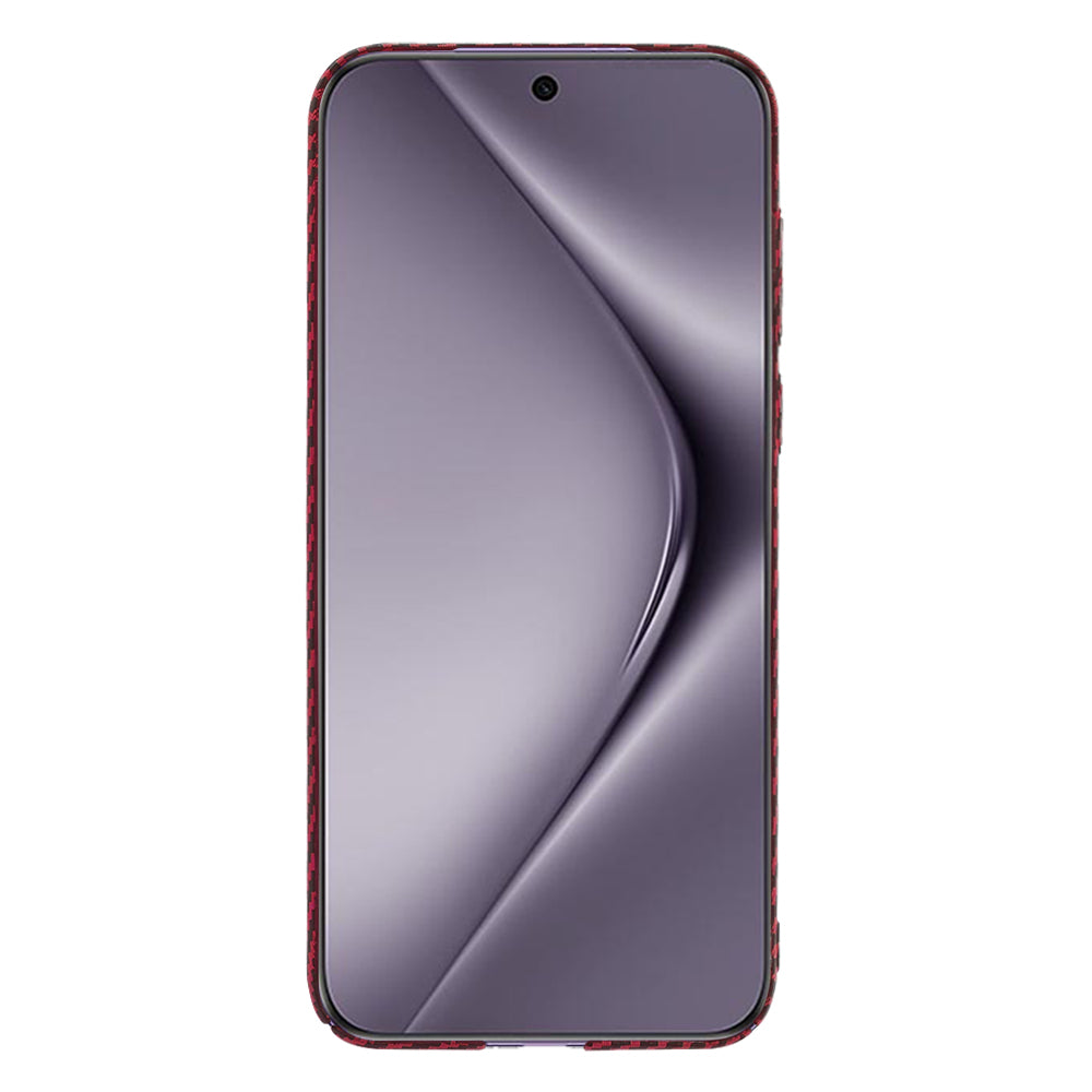 Hülle für Huawei Pura 70 Pro, Techsuit, Carbonite FiberShell, Rot