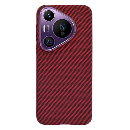 Hülle für Huawei Pura 70 Pro, Techsuit, Carbonite FiberShell, Rot
