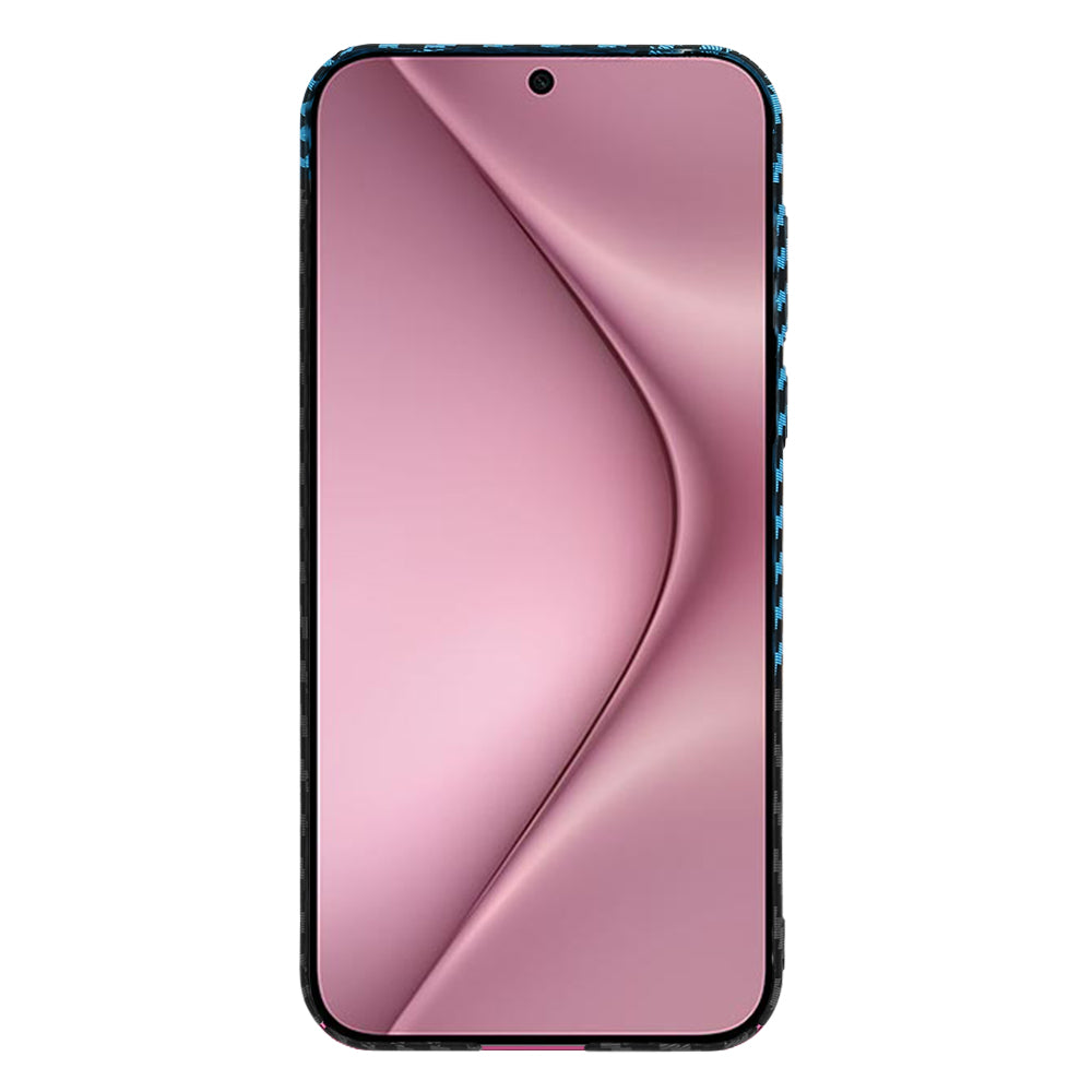 Coque pour Huawei Pura 70, Techsuit, Carbonite FiberShell, Noir Bleu