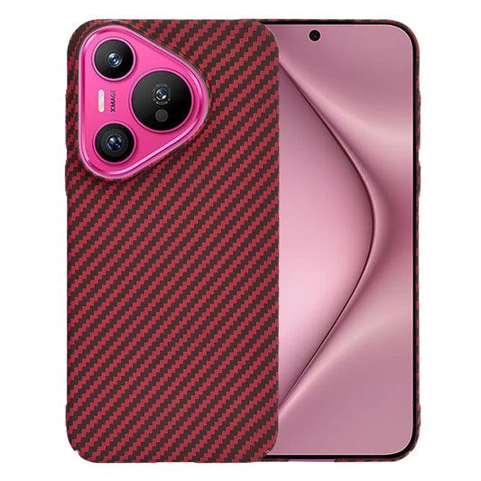Coque pour Huawei Pura 70, Techsuit, Carbonite FiberShell, Rouge