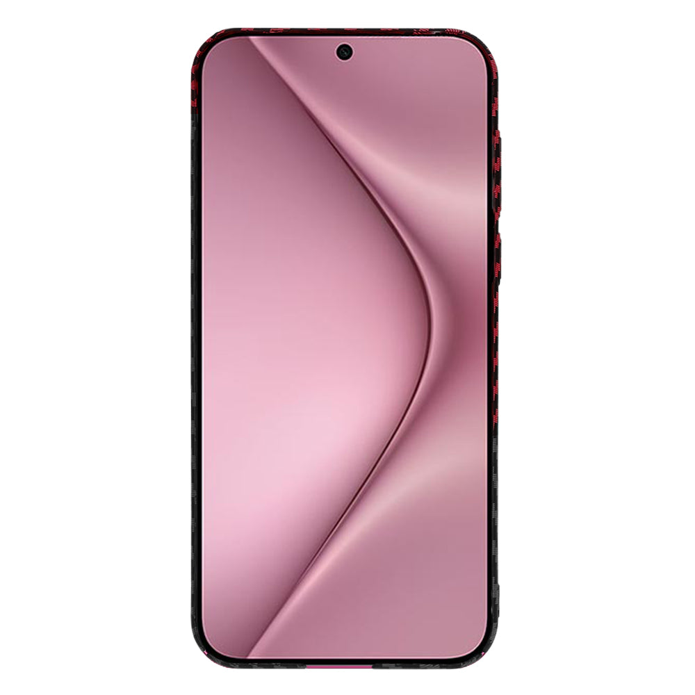 Coque pour Huawei Pura 70, Techsuit, Carbonite FiberShell, Noir Rouge