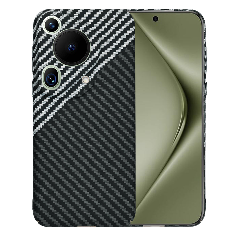 Hülle für Huawei Pura 70 Ultra, Techsuit, Carbonite FiberShell, Schwarz Grau