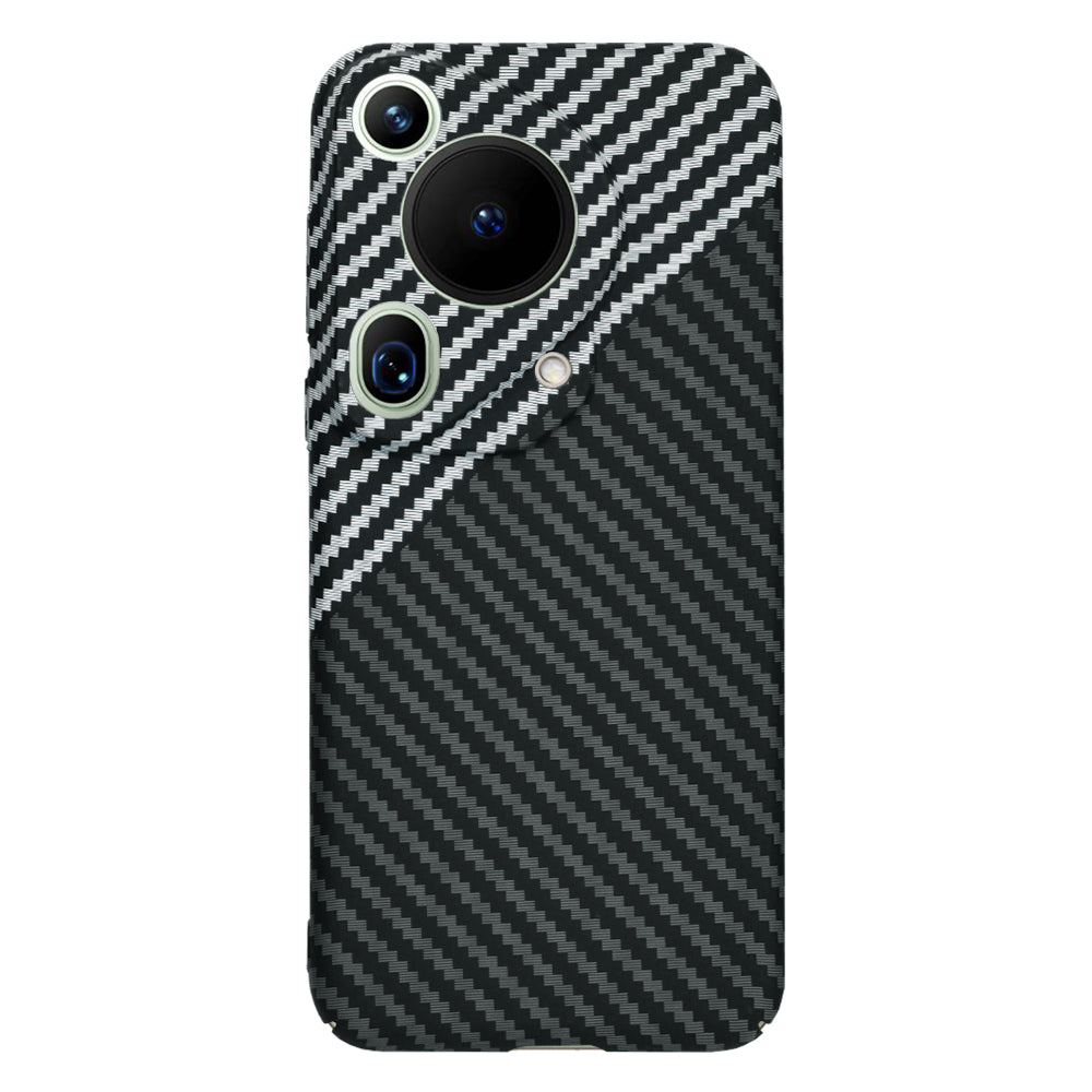 Hülle für Huawei Pura 70 Ultra, Techsuit, Carbonite FiberShell, Schwarz Grau