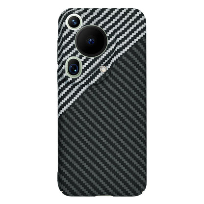 Hülle für Huawei Pura 70 Ultra, Techsuit, Carbonite FiberShell, Schwarz Grau