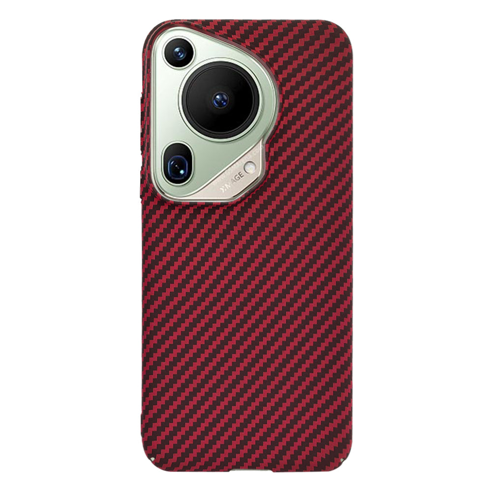 Hülle für Huawei Pura 70 Ultra, Techsuit, Carbonite FiberShell, Rot