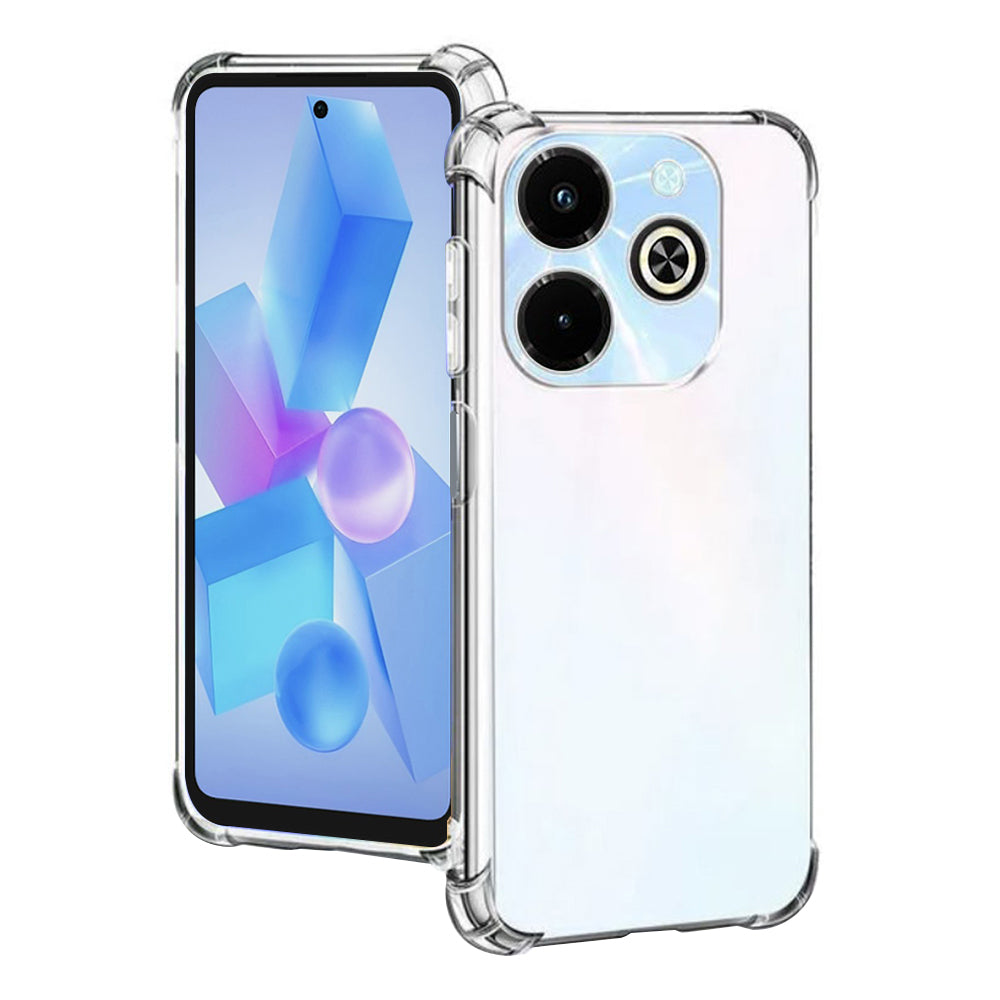 Hülle für Infinix Hot 40i, Techsuit, stoßfest klar, transparent