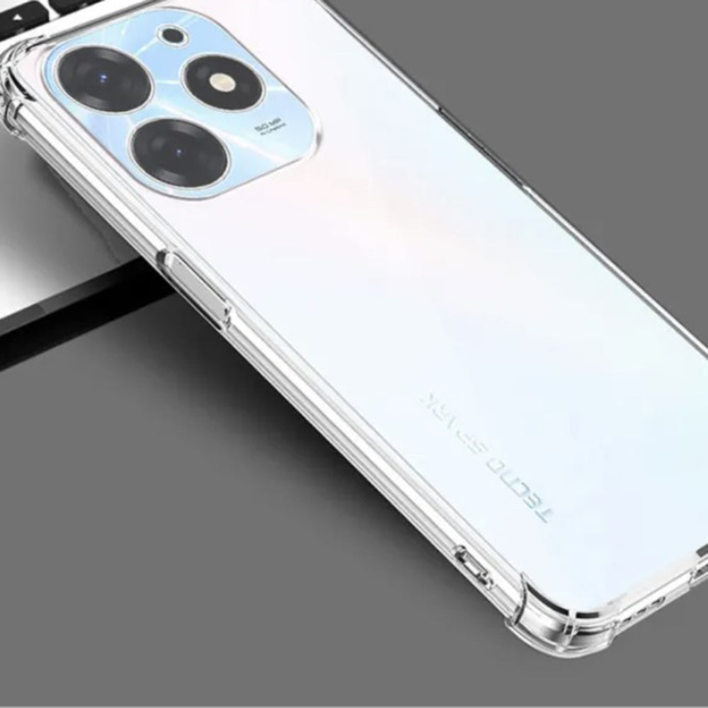 Hülle für Infinix Hot 40i, Techsuit, stoßfest klar, transparent
