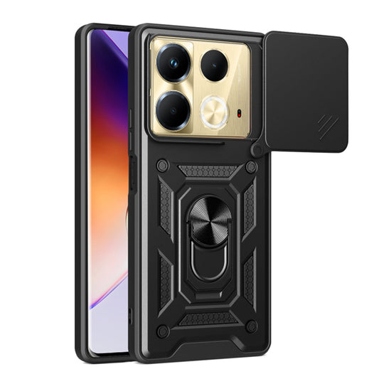 Hoes voor Infinix Note 40 4G, Techsuit, CamShield, Zwart