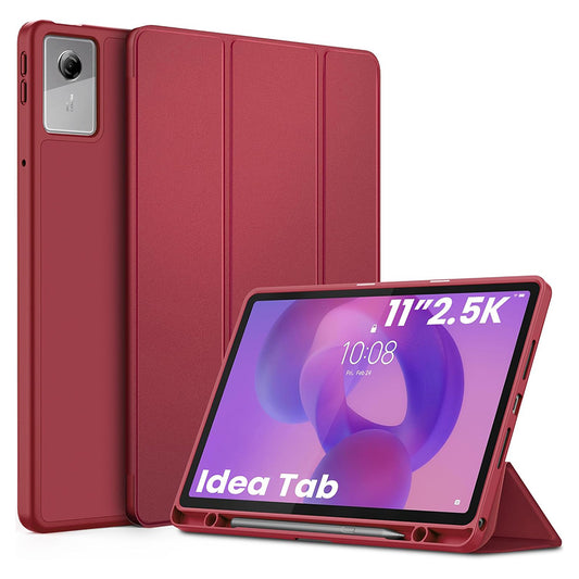 Case for Lenovo Idea Tab 11, Techsuit, FoldPro, Red