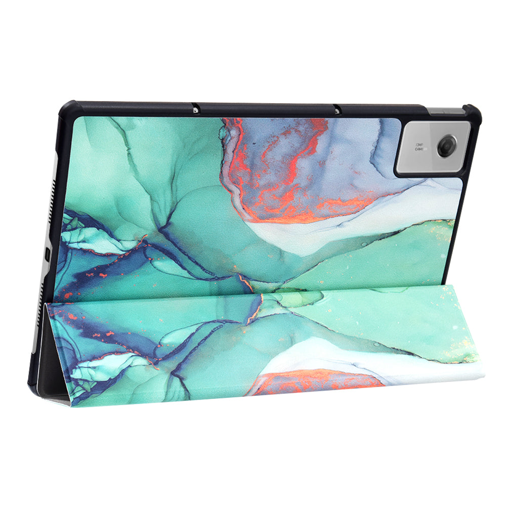 Hülle für Lenovo Idea Tab Plus, Techsuit, FoldPro Green Time, Mehrfarbig